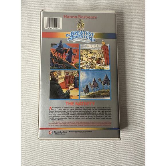 Hannah Barbera’s The Greatest Adventure The Nativity VHS - Picture 3 of 4